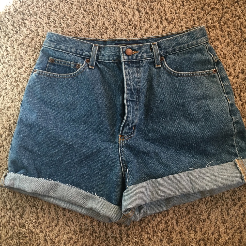 High Waisted Denim Jean Shorts